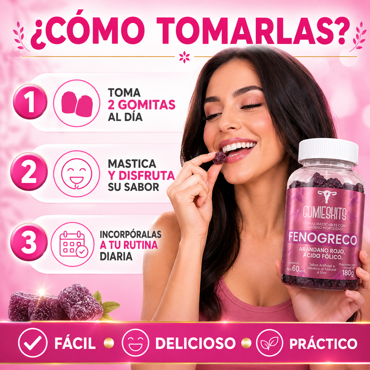 Fenogreco + Colágeno en gomitas