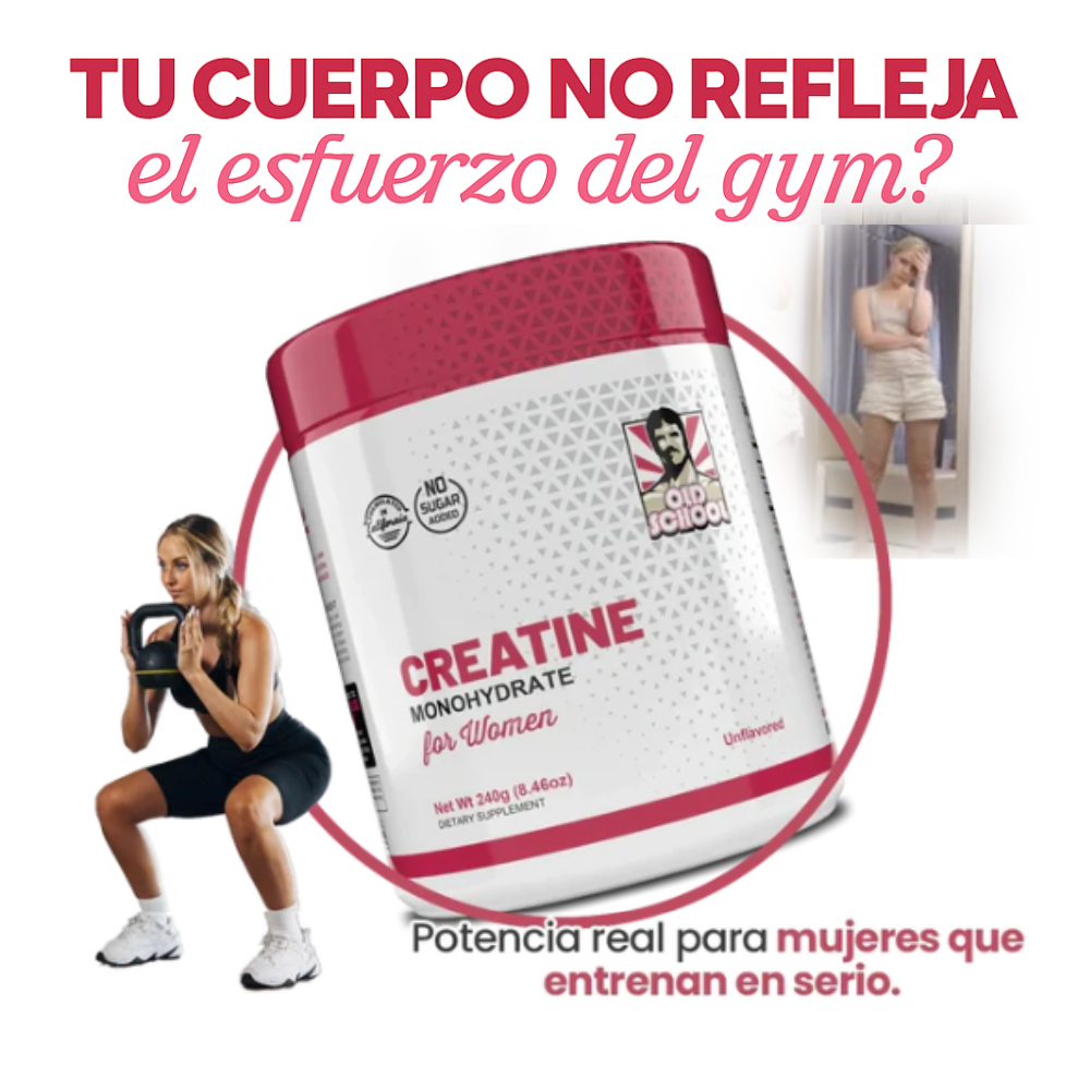 Creatina Monohidratada para Mujeres - POTENCIA TU FUERZA FEMENINA