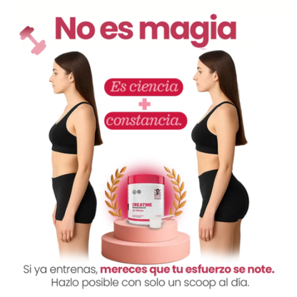 Creatina Monohidratada para Mujeres - POTENCIA TU FUERZA FEMENINA