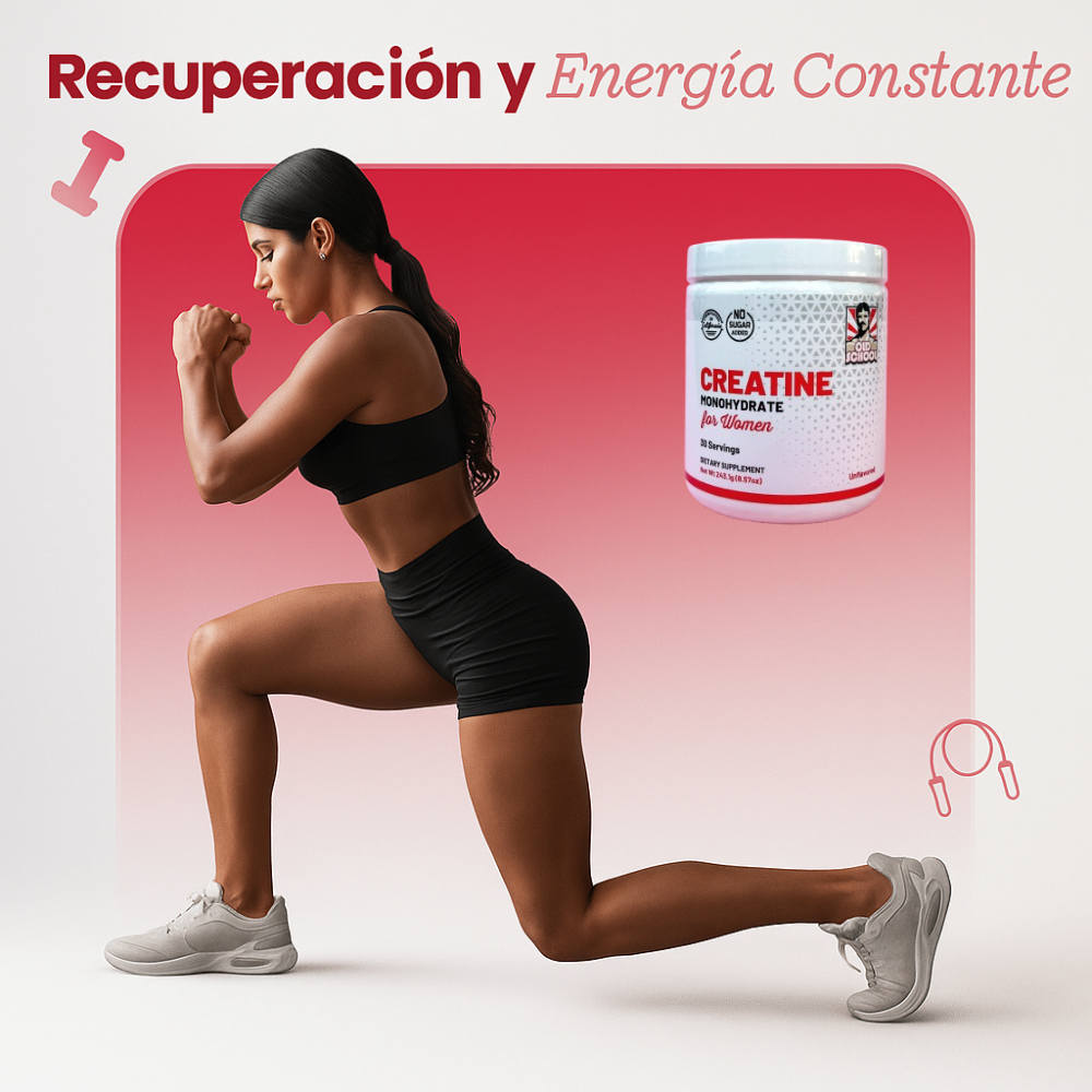 Creatina Monohidratada para Mujeres - POTENCIA TU FUERZA FEMENINA