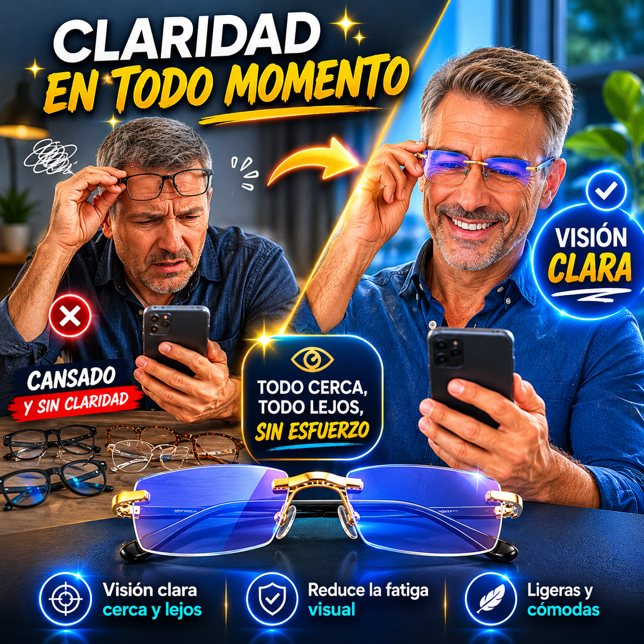 🕶️ GAFAS TR90 - ¡VUELVE A VER TODO CON CLARIDAD! 🕶️