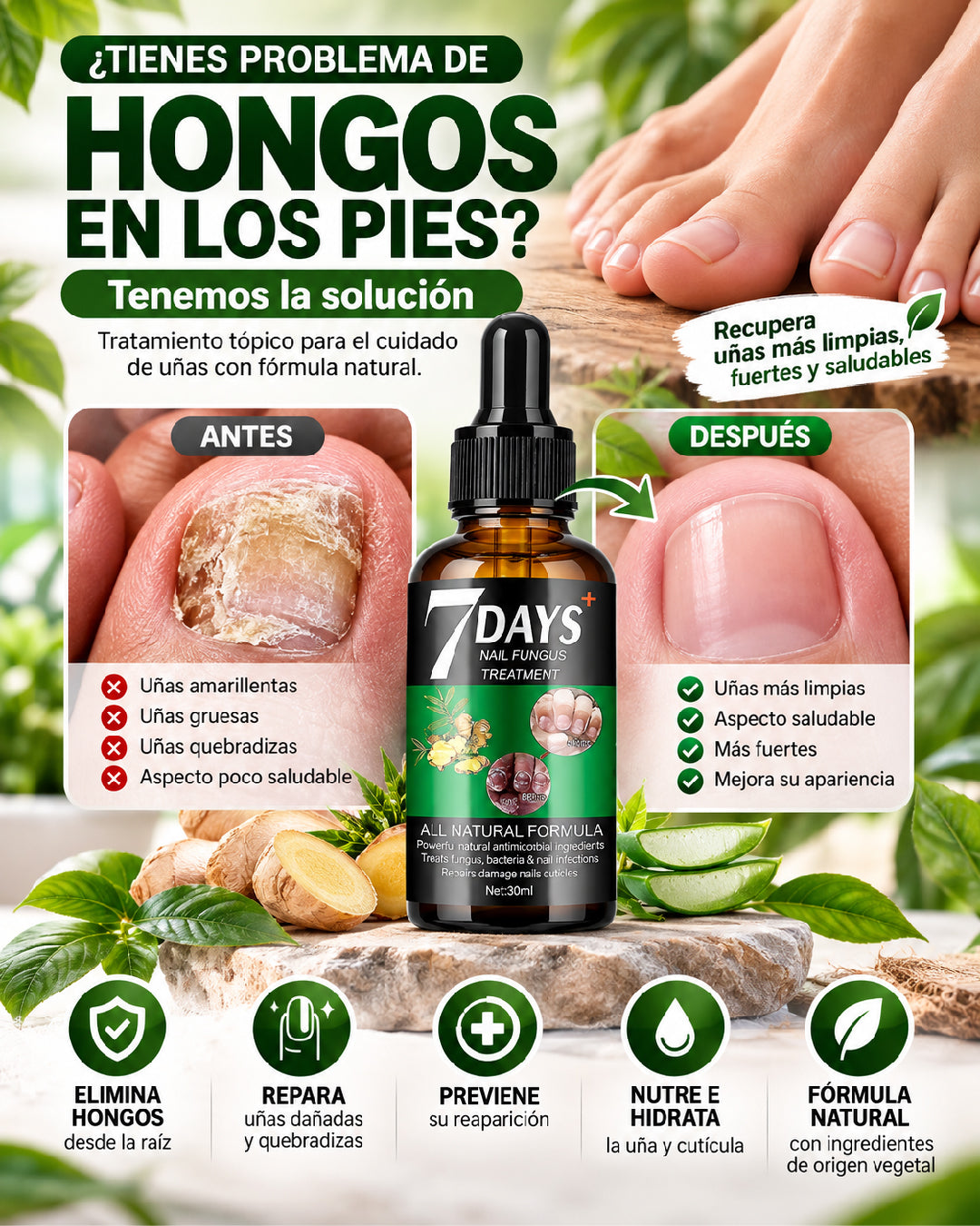 7 Days - Tratamiento Natural para los Hongos