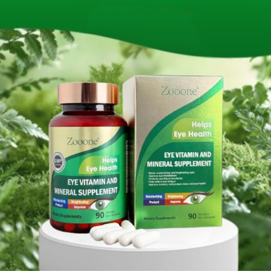 Zoone Vision – Suplemento de vitaminas y minerales para la salud ocular, 90 capsulas.